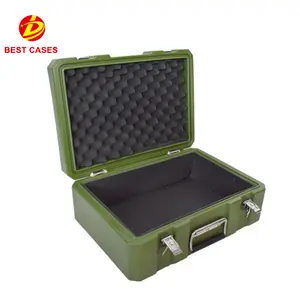 High quality hard plastic waterproof fireproof box with handle