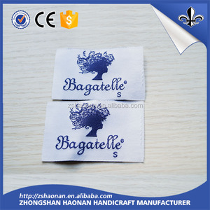 Producto fácil de vender ropa pliegue central etiqueta tejida - Product Image 2