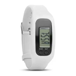 Emaf Oem Goedkope Fabriek Groothandel Geschenken Promotie Siliconen Armband Polsbandje Digitale Calorie Fitness Tracker 2D Stappenteller