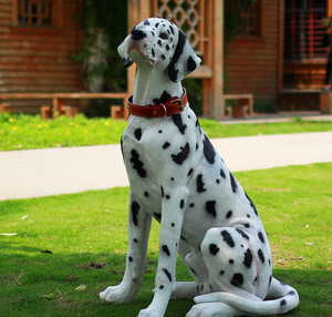 De Levensgrote Mooie Glasvezel Hars Hond Standbeeld Voor Tuin Decoratie - Product Image 1