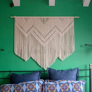 Dahua — tenture murale en <span class=keywords><strong>macramé</strong></span>, tissu avec Crochet, en coton, pour décoration, vente en gros, usine, how006 - Product Image 3