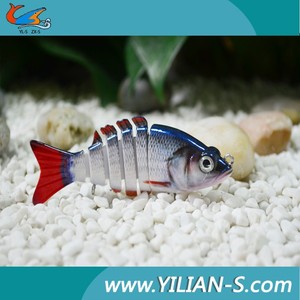 2015 Yilian-s 4 " Mulit articulado Bass Fishing Lure Bait Swimbait Life like Panfish pez-gancho nueva - Product Image 2