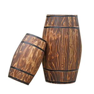 <span class=keywords><strong>Barril</strong></span> de Vino Decorativo de Madera Retro para Jardín, Adorno de <span class=keywords><strong>Bar</strong></span> para Bodas, Barriles de Madera - Product Image 5