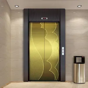 エレベータードア/ミラーエッチングステンレス鋼装飾用ゴールドカラーエッチングステンレス鋼板