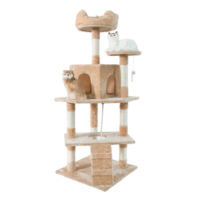 Árbol Rascador para <span class=keywords><strong>Gatos</strong></span>, Poste Rascador, Muebles, <span class=keywords><strong>Gimnasio</strong></span>, Casa de Juegos, Plataforma de Salto para <span class=keywords><strong>Gatos</strong></span>, 60*60*165cm - Product Image 5