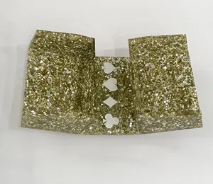 <span class=keywords><strong>Acrylic</strong></span> Canasta Spinner Khay Chơi Thẻ Trò Chơi Hộp Lưu Trữ Thẻ - Product Image 3