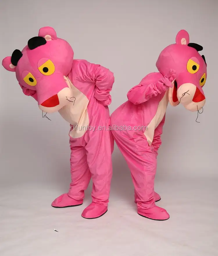 Funtoys CE carnaval pink panther mascot kostuum