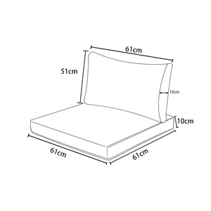 Coussins de décoration <span class=keywords><strong>pour</strong></span> <span class=keywords><strong>canapé</strong></span> d'extérieur, <span class=keywords><strong>coussin</strong></span> en <span class=keywords><strong>mousse</strong></span> enveloppé de dacron personnalisable avec housse enveloppe - Product Image 2