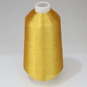 Sona gold metallic yarn lurex 150d polyester for embroidery