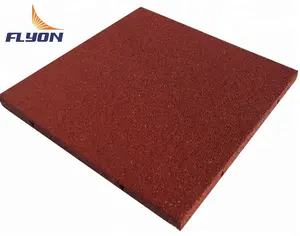 2024 China rubber tile mats for indoor and outdoor Gymnasium and playground rubber tile flooring