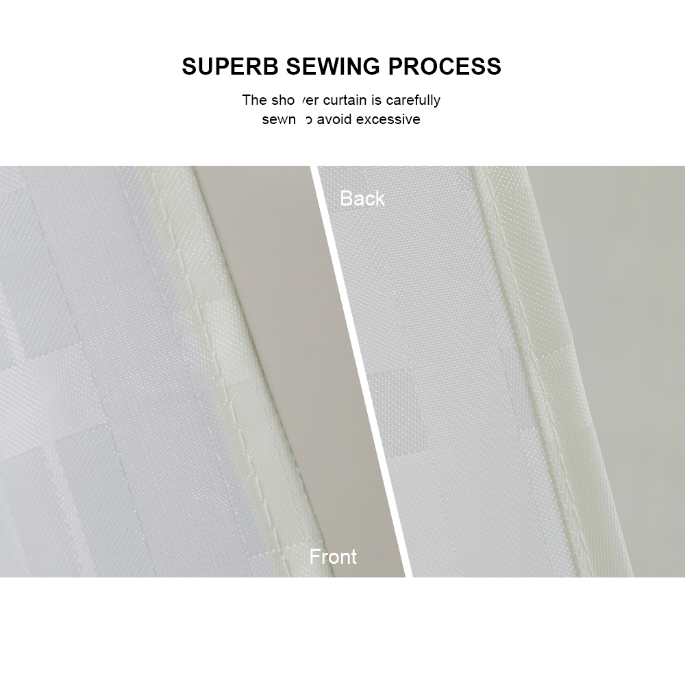 Оптовая продажа, бежевые жаккардовые занавески для ванной комнаты, занавески для душа в стиле отеля