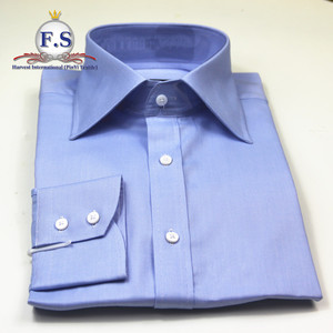 Camicie eleganti da uomo personalizzate <span class=keywords><strong>Oxford</strong></span> <span class=keywords><strong>blu</strong></span> royal a collo alto - Product Image 2