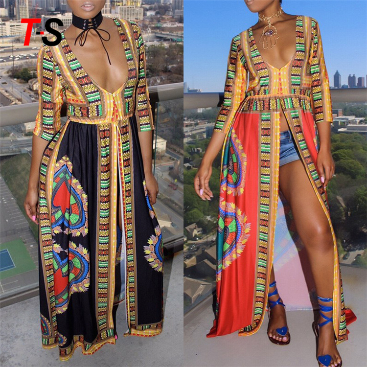 Высотой талии юбка африканских Kitenge платье конструкций