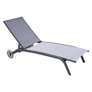 <span class=keywords><strong>Tumbonas</strong></span> para exterior, muebles de Patio, para piscina, lateral de <span class=keywords><strong>aluminio</strong></span>, <span class=keywords><strong>con</strong></span> <span class=keywords><strong>ruedas</strong></span>, color gris - Product Image 1