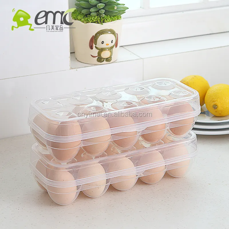 Eco-friendly di Plastica Scatola di Uova Totalmente Da Cucina Coperto Holder Egg Uovo di Immagazzinaggio Contenitore Trasparente