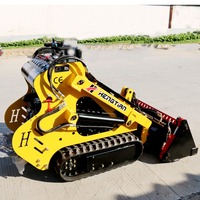 Mini pelle 23hp Bush Ranger compatible avec Dingo Kanga, châssis à chenilles télescopiques en caoutchouc, essence, godet 4 en 1, mini chargeuse à chenilles