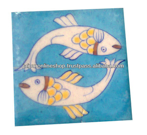 Azulejo de Cerámica con Diseño de Peces - Product Image 1