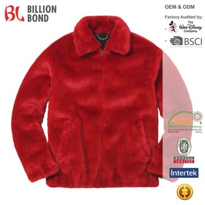2017 OEM rojo más tamaño manga larga vida cremallera invierno hombre chaqueta <span class=keywords><strong>de</strong></span> lana - Product Image 1