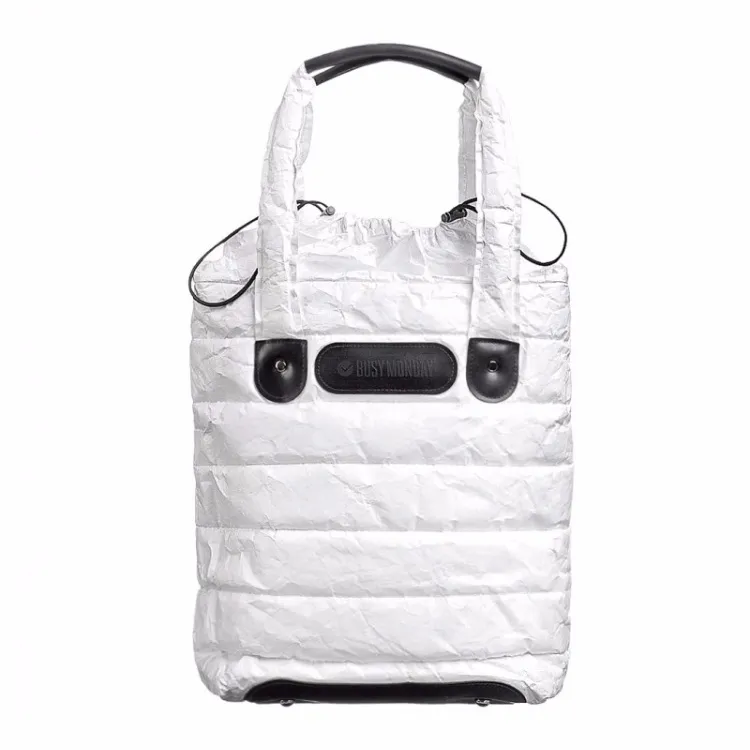Tyvek — sac fourre-tout étanche pour shopping en papier, fourre-tout avec logo, sac en papier lavable