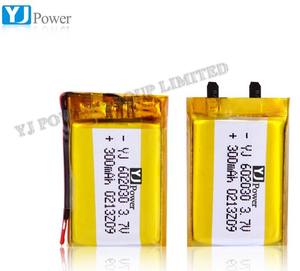 Popüler ince boyutu <span class=keywords><strong>Lipo</strong></span> Hücre 602030 3.7 V 300 mAh 1.11 Wh şarj edilebilir pil - Product Image 3
