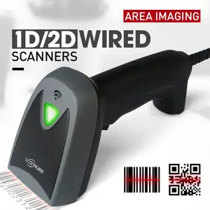 Kabel Genggam QR Code Scanner USB/RS232 Opsional 2D Barcode Scanner