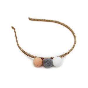 Diadema <span class=keywords><strong>de</strong></span> pompón para niña, bandana <span class=keywords><strong>de</strong></span> pelo <span class=keywords><strong>de</strong></span> imitación para niña - Product Image 5
