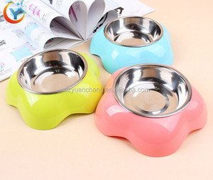 Nouveau design, bol pour animaux de compagnie en acier inoxydable en forme de fleur, mangeoire à eau pour chien chat oiseau de compagnie - Product Image 4