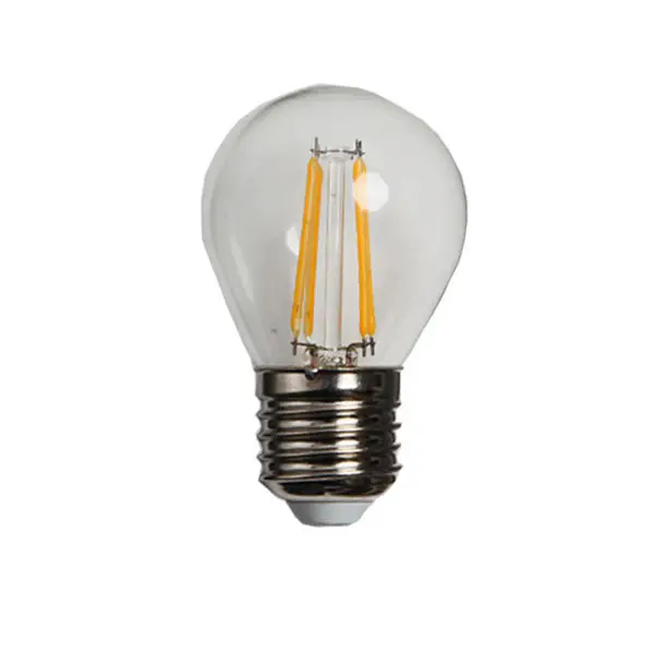 Lâmpada led globe g45 e14 2w 4w, lâmpada led com filamento dc 12v/24v