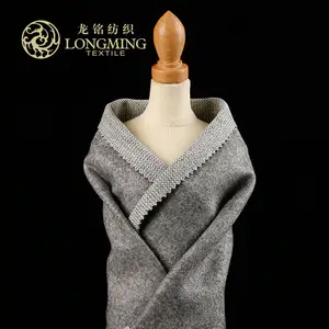 Buen proveedor un lado lana cepillo OEM diseño Cachemira TR tejido elástico de punto con stock
