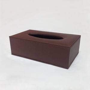 Caja de pañuelos de cartón con forma de rectángulo gris - Product Image 4