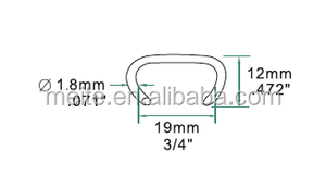 Clavos de Anillo en C Meite de 15GA/16GA, 24MM/16.9MM para Alicates de Anillo en C SC7C, SC7E, SC760 y <span class=keywords><strong>Clavadora</strong></span> Neumática - Product Image 3