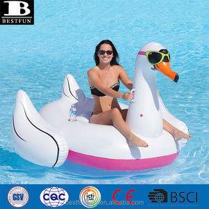 Cigno Gonfiabile Gigante Personalizzato K80 per Piscina, Materassino Galleggiante in Vinile Resistente per Adulti - Product Image 4
