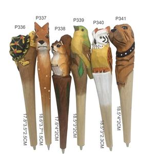 <span class=keywords><strong>Penne</strong></span> a Sfera Creative di Qualità in Legno Intagliato a Mano a Forma di Animale, Ideali Come <span class=keywords><strong>Regalo</strong></span> - Product Image 2
