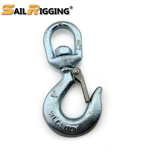 באיכות גבוהה זרוק מזויף מנוף וו מסתובב Keychain וו עם תפס S322 סגסוגת פלדה G70 - Product Image 3