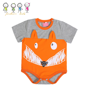 Moda Zorro Animales Mameluco Del Algodón Infantil Ropa de Bebé Niña 2016 - Product Image 1