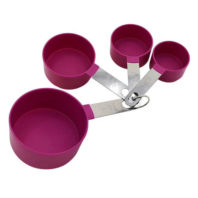 Chất Lượng Cao Baking Công Cụ Nhựa Đo Cup Set Thép Không Gỉ Xử Lý Dày Dạn Sữa Bột Muỗng Với Quy Mô