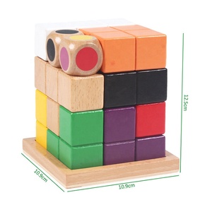 In legno di faggio <span class=keywords><strong>Tetris</strong></span> 3D di Legno Puzzle Di Blocchi Di Costruzione Di Puzzle di Montaggio In Legno <span class=keywords><strong>Tetris</strong></span> <span class=keywords><strong>Gioco</strong></span> - Product Image 5