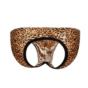 Sous-vêtement Sexy pour hommes, <span class=keywords><strong>string</strong></span>, imprimé léopard, pochette bombée, t-back, nouvelle collection 2020 - Product Image 4