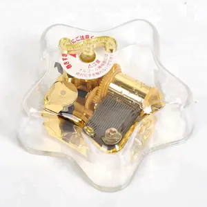 Five-pointed Star Shape Sankyo Movement Music Box