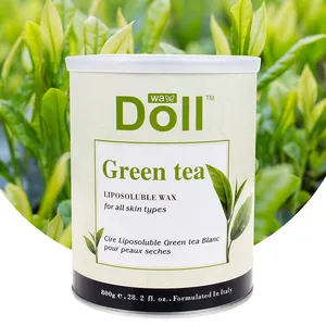 800gf عينة مجانية السائل شاي أخضر مزيل الشعر الشمع لينة للوجه والجسم استخدام الشمع الدافئ
