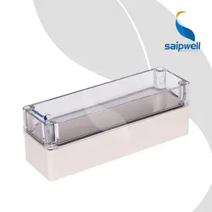 80 * 250 * 85 claras cubierta transparente impermeable caja de conexiones caja de la eléctrico caja resistente a la intemperie