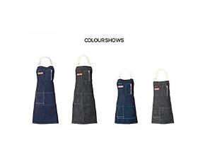 Tablier de cuisine en Denim de coton Durable avec poches pour hommes, offre spéciale - Product Image 4