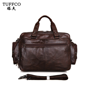 Véritable Cuir Hommes Classique D'affaires <span class=keywords><strong>Ordinateur</strong></span> Portable Grande <span class=keywords><strong>Serviette</strong></span> Pour Les Avocats - Product Image 1