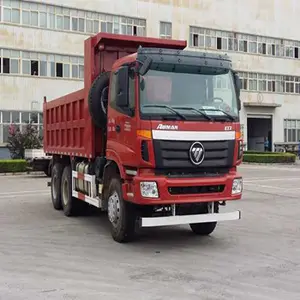 Foton Auman the cheapest power 6x4 dump truck with Foton Cummins ISGe5-400 Engine
