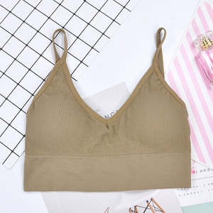 <span class=keywords><strong>Reggiseno</strong></span> con gilet posteriore di bellezza a forma di U grande senza schienale 6 colori <span class=keywords><strong>Bralette</strong></span> con Design a coste - Product Image 5