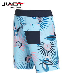 Pantalones cortos de playa para hombre, shorts de secado rápido, 4 vías, elásticos, azul - Product Image 3