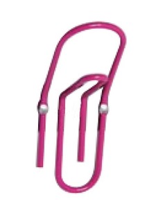 Crochet porte-clés simple en forme de trombone mural noir - Product Image 6