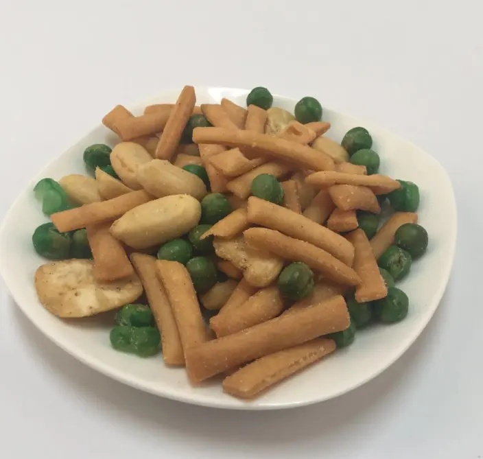 Chilli Smaak Rijst Crackers En Gecoat Pinda Mix 5a, Hot Koop Japanse Snack Voedsel