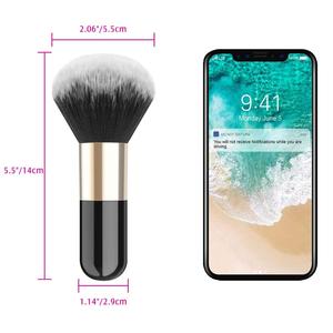 Professional Flat <strong>Kabuki</strong> Cosmetic <strong>Brush</strong> Single Handle Large Round Head Soft Face Mineral Powder <strong>Foundation</strong> <strong>Brush</strong> - Product Image 5