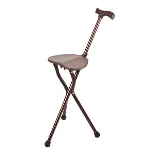 Chaise canne de marche CA239 Chaise canne légère en aluminium Chaise canne pliable en aluminium Canne de marche avec siège